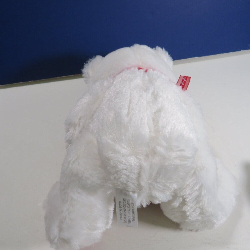 sweet heart White Bear with fabric cupcake valentines - Picture 12 of 13